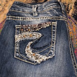 Gently used silver brand plus size jeans